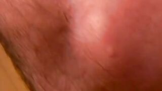 Bathroom cumshot all over this jock and his sexy feet too
