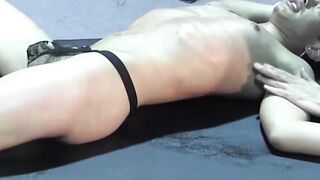 Petite restrained gay slave whipped hardcore into submission
