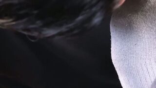 Hairy muscular stud receives foot worship and toe licking