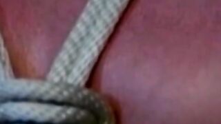 Bondage and dominating with jock in torment that loves it