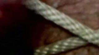 Bondage and dominating with jock in torment that loves it