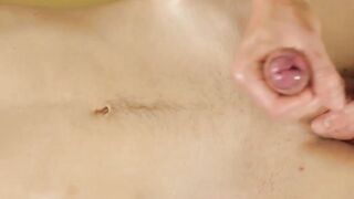 Young Dominik Black oiled massage and deepthroat blowjob