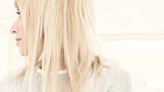 Skinny blonde Hime Marie rides BBC after serious blowjob