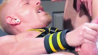 Issac Lins asshole is ready to receive the full fist of Cody Winter