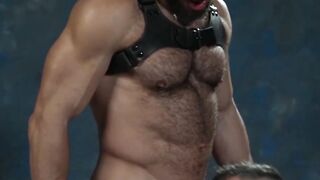 Submissive Cole Connor is roughly barebacked by muscular Morgxn Thicke