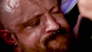 Randy Slaughter and Hunter Marx barebacking Kyle Michaels