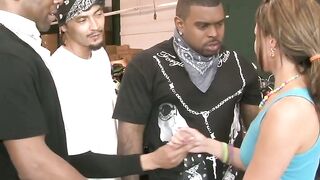Danica Dillan gangbanged by 3 black men