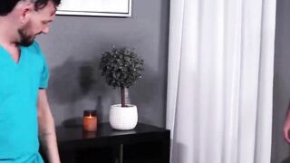 Straight Derek Allen gets his ass filled with Jace Starr big dick
