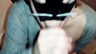 Stepbro, Please Cum in My Mouth! Amateur Babe Loves Big Cock Blowjobs