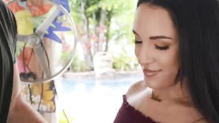Thick Latina Selena Ivy is facialised after being roughly fucked