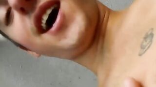 The voyeur got tormented by the giant twink for interrupting his workout