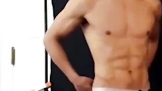 Handsome model Rico Fuerte gives the camera a private show