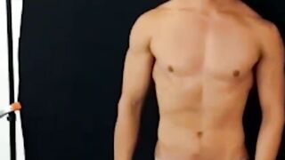 Handsome model Rico Fuerte gives the camera a private show