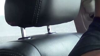 Hottie Benji Banks milking himself in a hot car ride