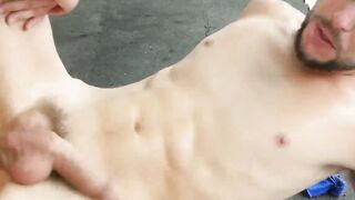 Gay lovers Florian Mraz and Dmitry Osten poolside pounding