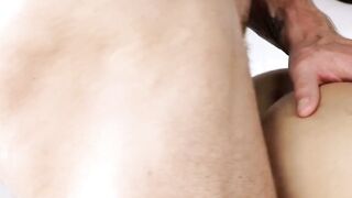 Smooth hot teen Isaac Parker deepthroats big throbbing cock