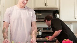 Handsome inked hunk Jayden Marcos ass drilled by handsome Calvin Banks