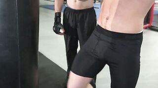 Sportsman hunk acquainted with the MMA of ass hammering