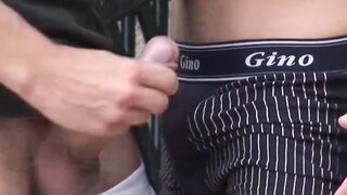 Young twinks passionately rimm and bareback outdoor
