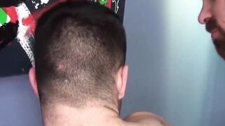 Bearded hunk Teddy Torres anal drilled bareback doggystyle