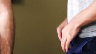 Macho dude plows a very feminine guy after oral session