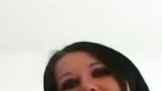 Nasty British chick is fucking her wet pussy using dildo