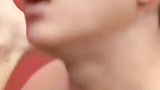 Latino twinks have sixty nine action in bed before anal sex