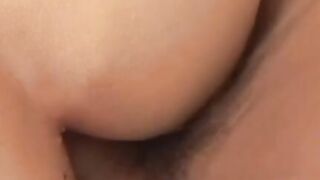 Latino twink takes big hairy cock from behind hard and deep