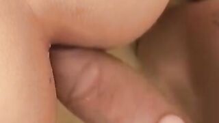 Latino twink takes big hairy cock from behind hard and deep