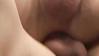 Latino twink takes big hairy cock from behind hard and deep