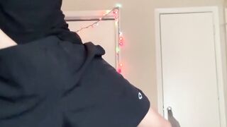Mesmerizing Rio Rodriguez jumps on dildo while jerking off