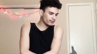 Mesmerizing Rio Rodriguez jumps on dildo while jerking off