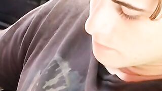 Young Joey Steels rubs his dick over his sexy undies
