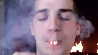 Austin Ried works on his hard throbbing cock til he unloads
