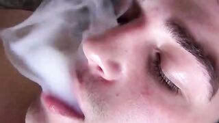 Austin Ried works on his hard throbbing cock til he unloads