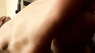 Jerk off session and cum on feet with gay Boomer Jacoby