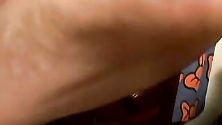 Jerk off session and cum on feet with gay Boomer Jacoby