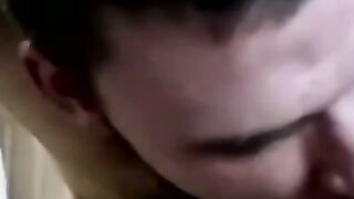 Rock hard hairy cock amateur gets hot passionate blowjob