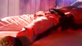 Hunk enjoying bondage with balls tied strongly and tightly