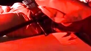 Hunk enjoying bondage with balls tied strongly and tightly