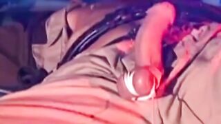 Hunk enjoying bondage with balls tied strongly and tightly