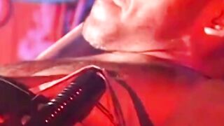 Hunk enjoying bondage with balls tied strongly and tightly