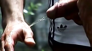 Muscle studs fucking after pissing and deepthroat sucking