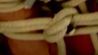 Tying up and rough torment for hunk that enjoys the feeling