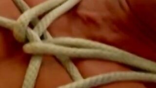 Tying up and rough torment for hunk that enjoys the feeling