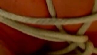 Tying up and rough torment for hunk that enjoys the feeling