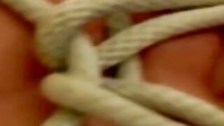 Tying up and rough torment for hunk that enjoys the feeling