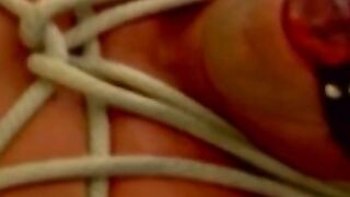 Tying up and rough torment for hunk that enjoys the feeling