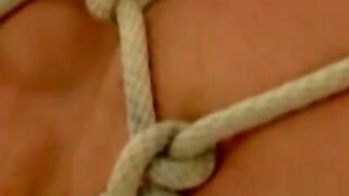 Tying up and rough torment for hunk that enjoys the feeling