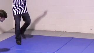 Playful twinks have sparring session with their cocks out